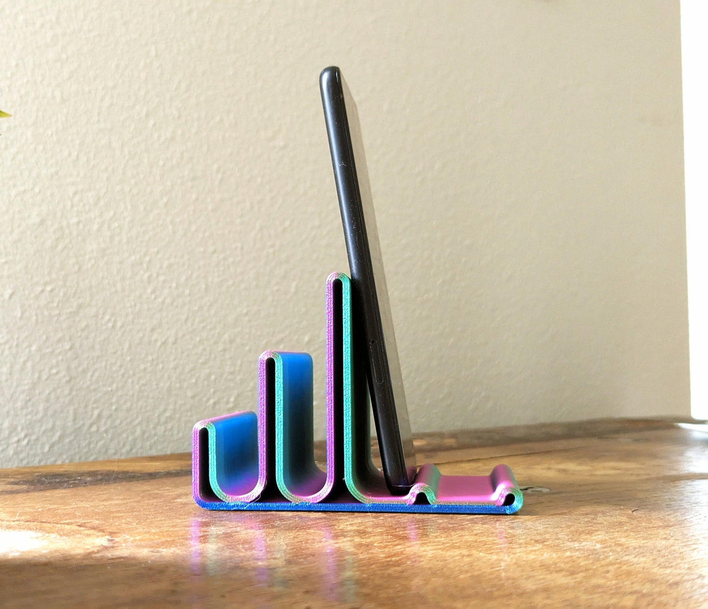 Unique Phone Holder | 3D Print | Unique Design | Adjustable Angles| PLA | Eco-Friendly | Minimal Design | Desk Storage