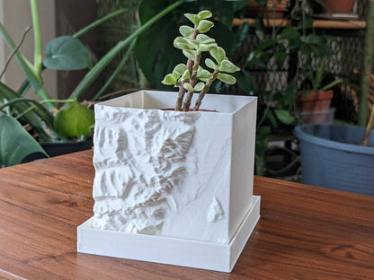 Grand Teton National Park Planter | 3D printed | Matte Colors