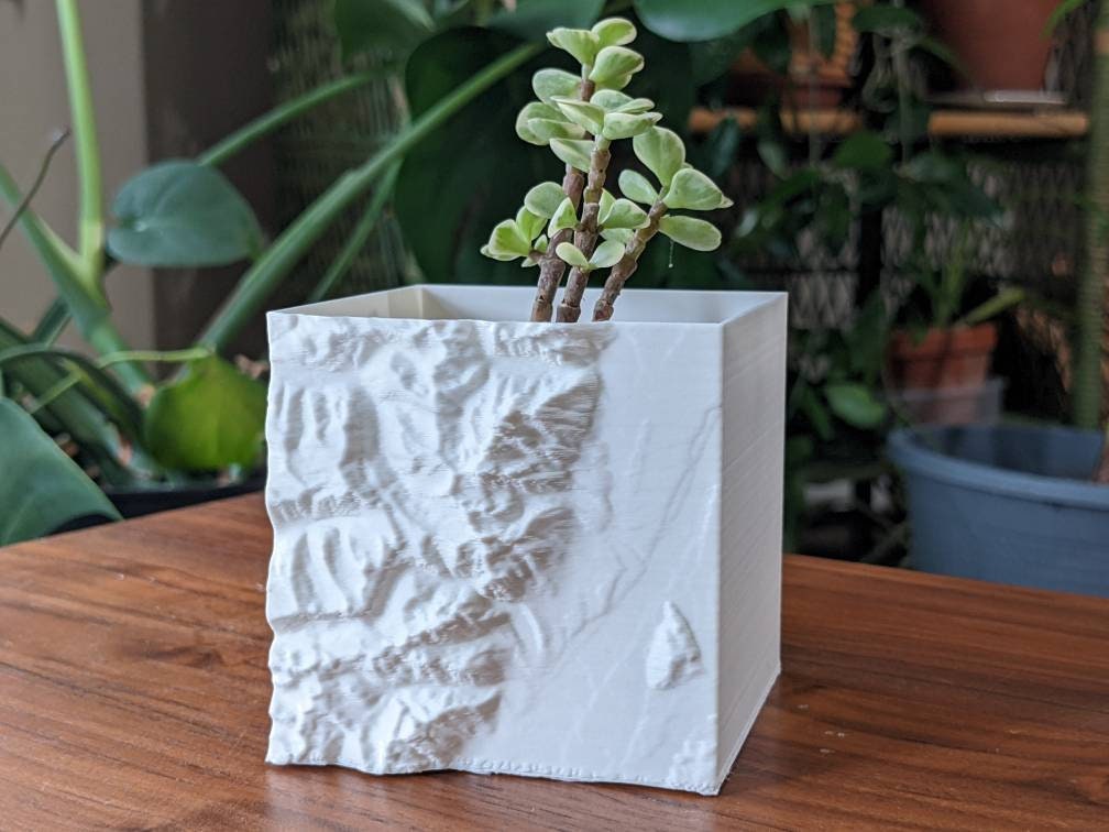 Grand Teton National Park Planter | 3D printed | Matte Colors