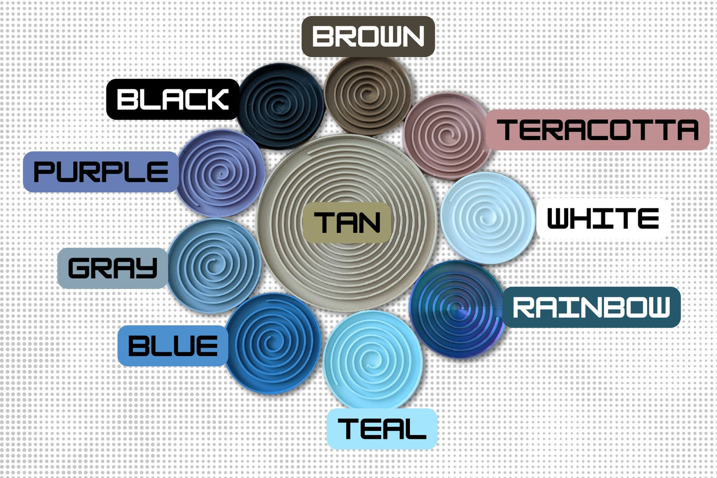 Spiral Plant Tray, 7 Sizes